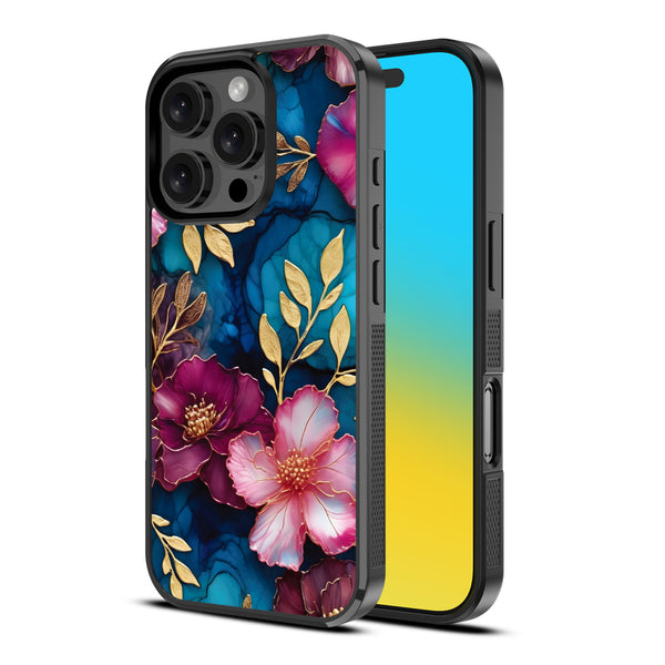 MyBat Design Lab Series Case for Apple iPhone 16 Pro - Gilded Petals - MIP16PCSLESM188-2.jpg