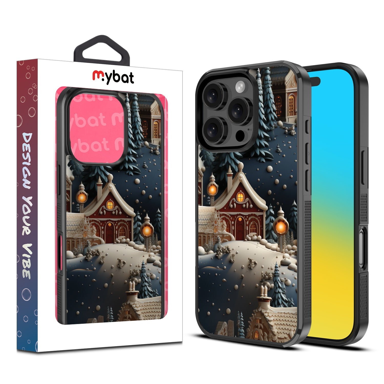 MyBat Design Lab Series Case for Apple iPhone 16 Pro - Home for the Holidays