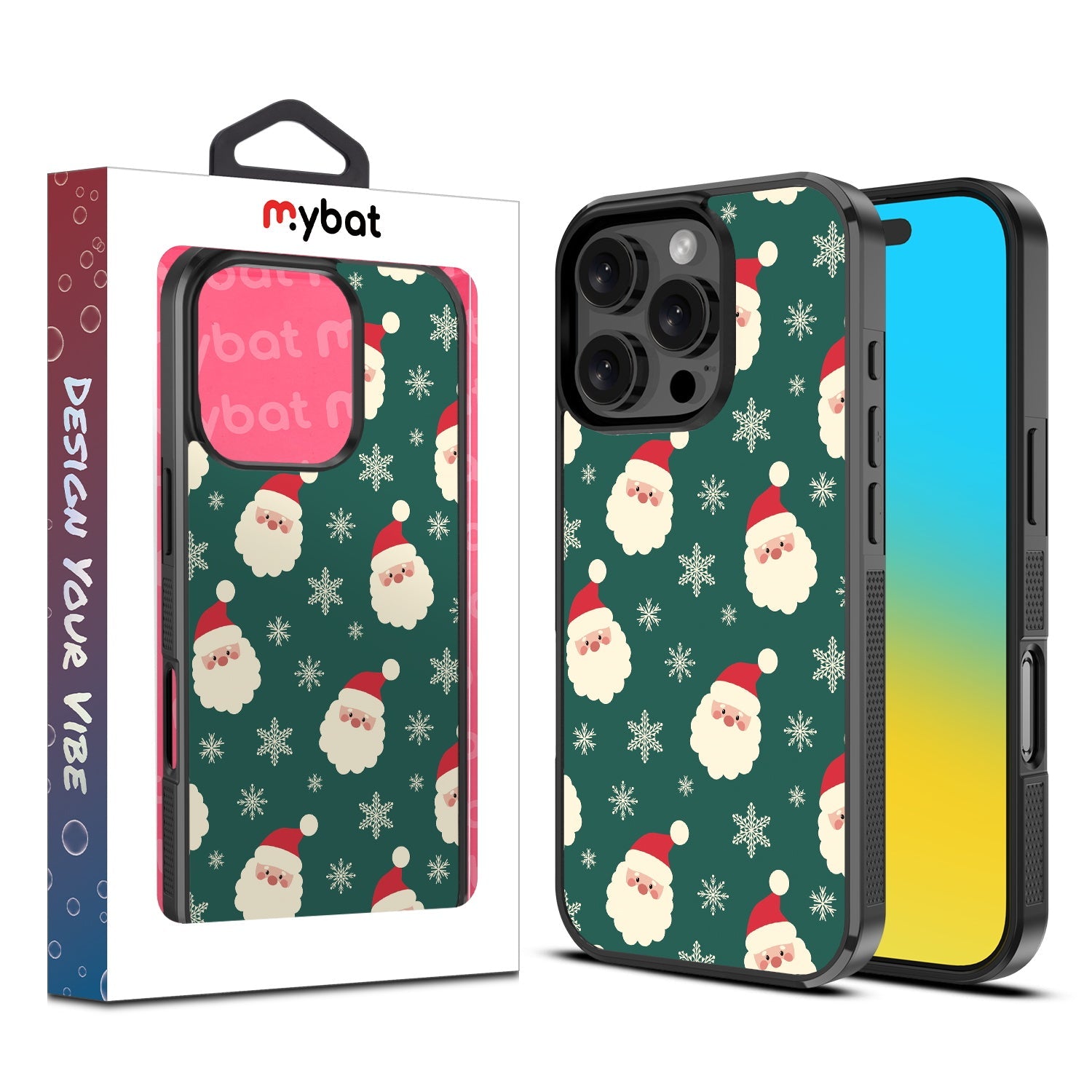 MyBat Design Lab Series Case for Apple iPhone 16 Pro - Jolly Saint Nick
