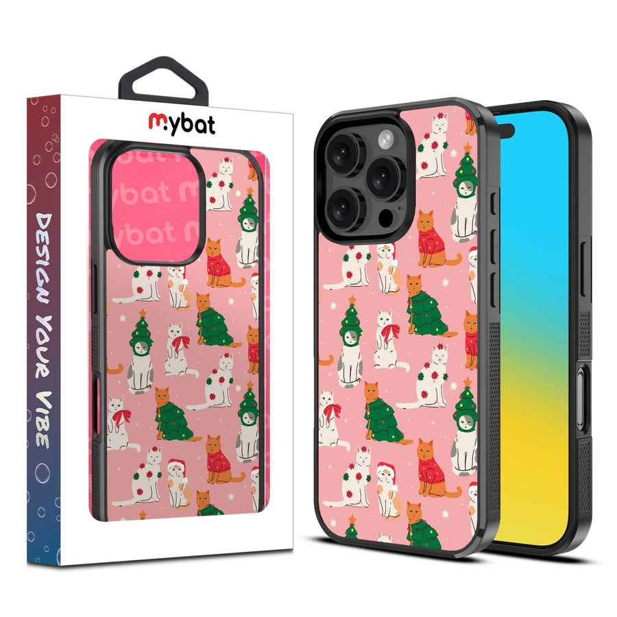 MyBat Design Lab Series Case for Apple iPhone 16 Pro - Meowy Christmas