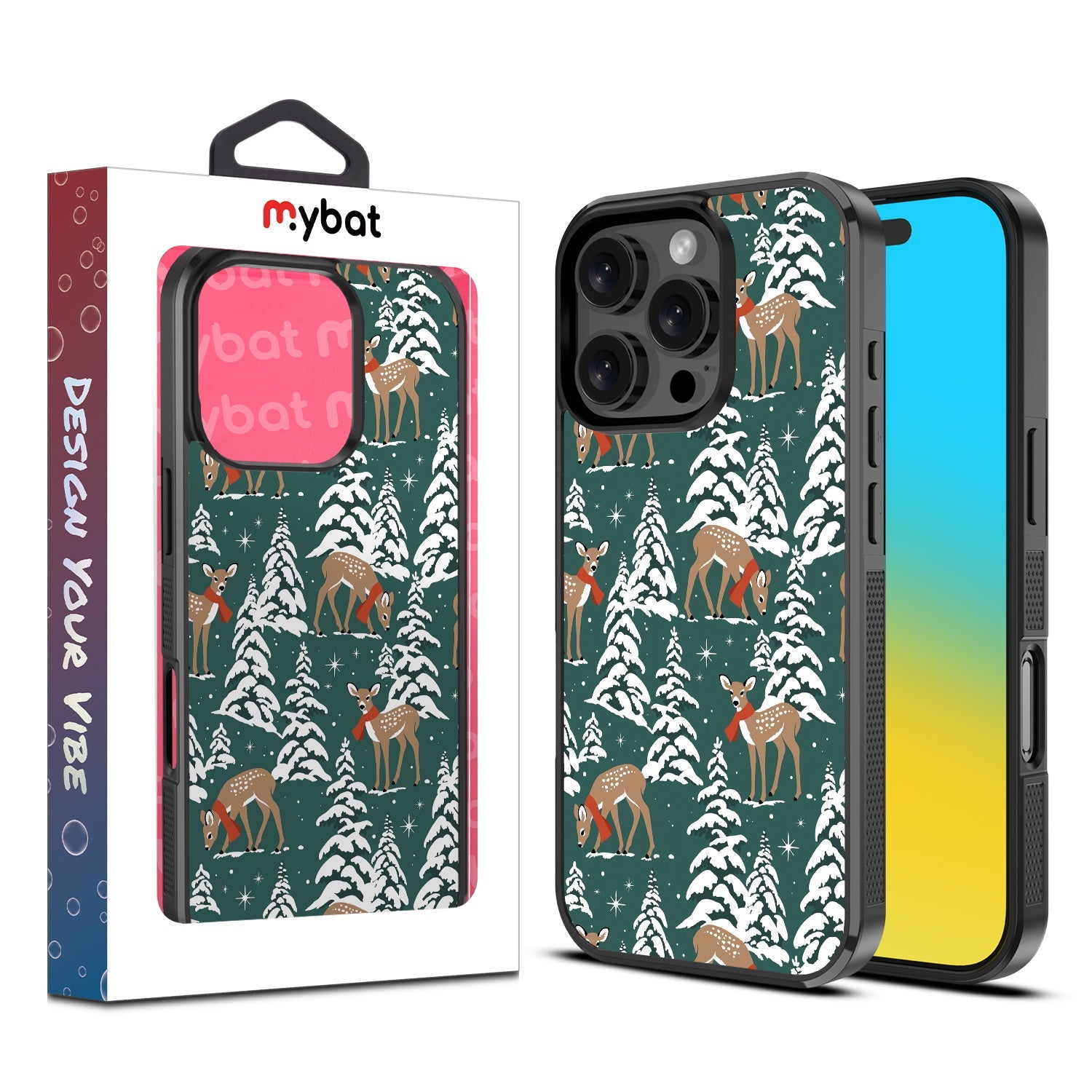 MyBat Design Lab Series Case for Apple iPhone 16 Pro - Pine & Prancer