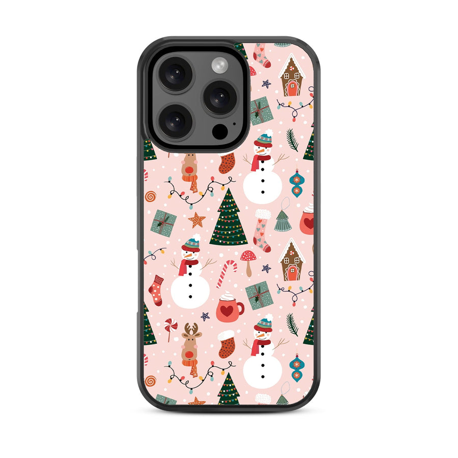 MyBat Design Lab Series Case for Apple iPhone 16 Pro - Holly Jolly Time