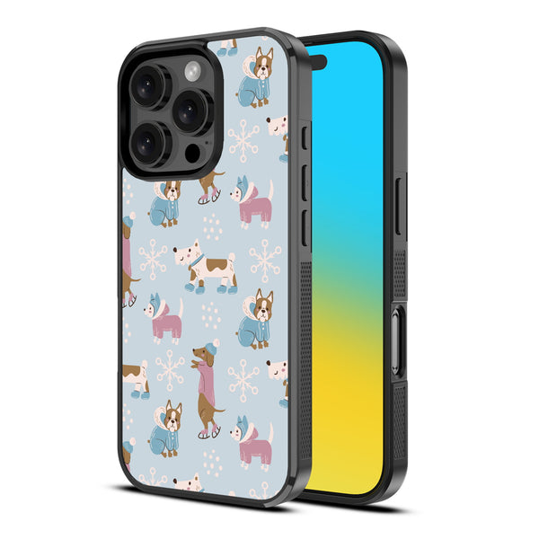 MyBat Design Lab Series Case for Apple iPhone 16 Pro - Puppy Snow Play - MIP16PCSLESM299-2.jpg