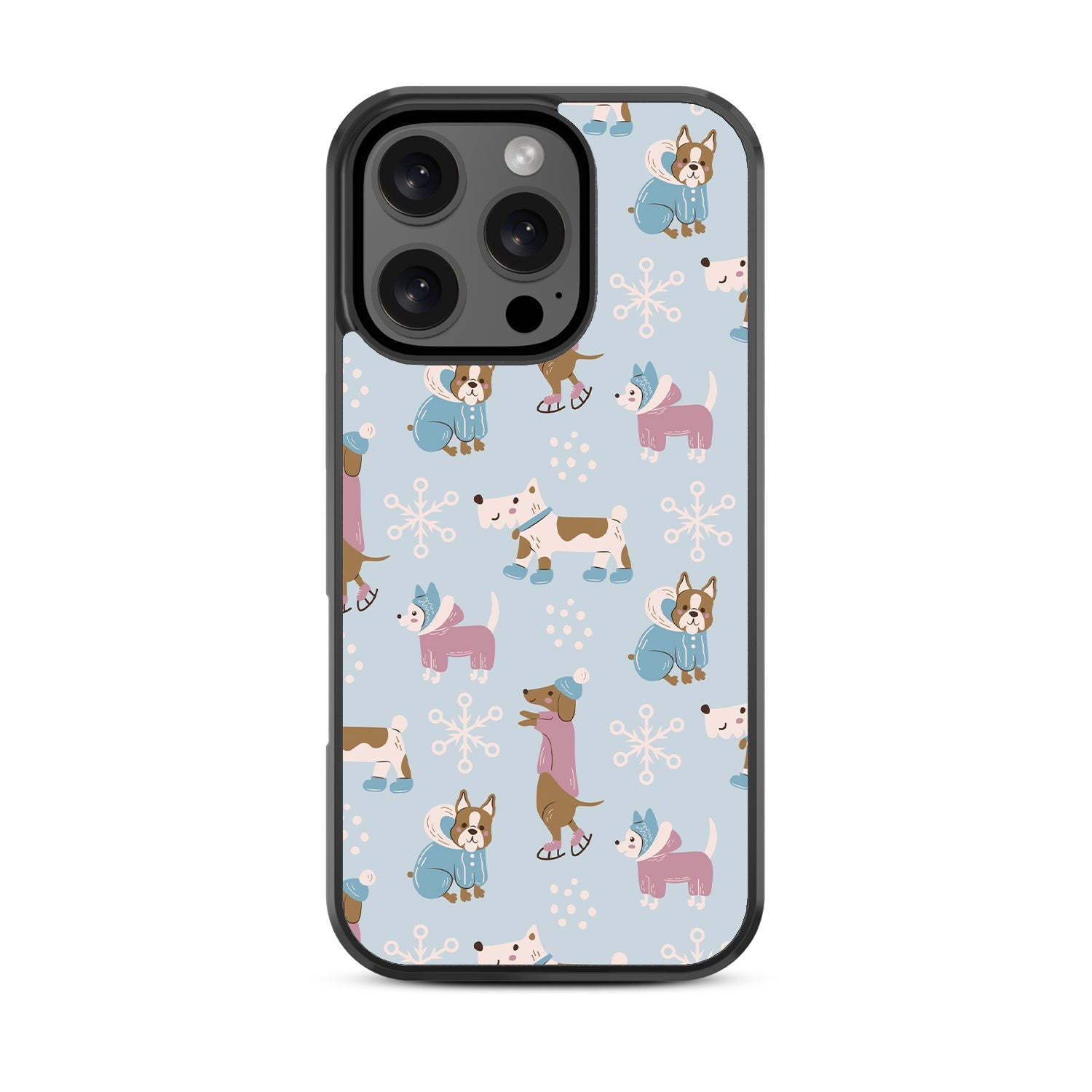 MyBat Design Lab Series Case for Apple iPhone 16 Pro - Puppy Snow Play