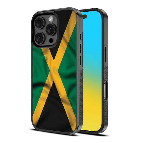 MyBat Design Lab Series Case for Apple iPhone 16 Pro - Jamaica Flag - MIP16PCSLESM310-2.jpg