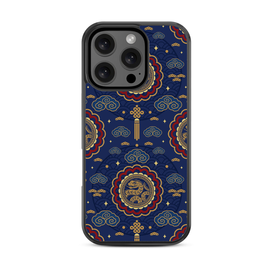 MyBat Design Lab Series Case for Apple iPhone 16 Pro - Wisdom of the Snake - MIP16PCSLESM318-3.jpg