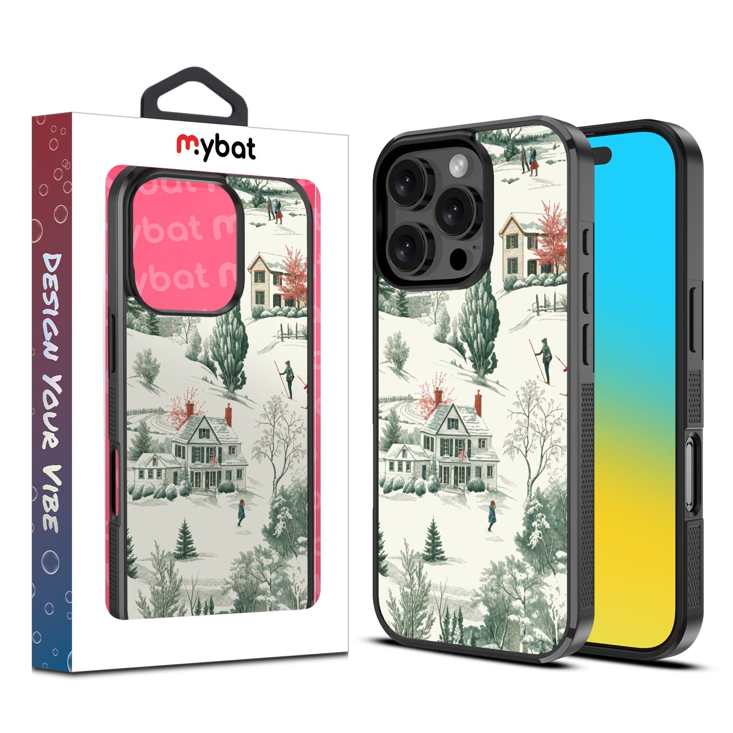 MyBat Design Lab Series Case for Apple iPhone 16 Pro - Ski Lodge