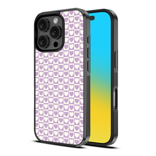 MyBat Design Lab Series Case for Apple iPhone 16 Pro - Heart Grid - MIP16PCSLESM339-2.jpg