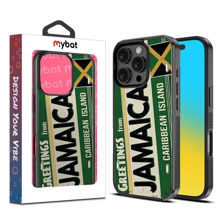MyBat Design Lab Series Case for Apple iPhone 16 Pro - Jamaica License Plate