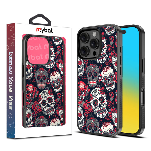 MyBat Design Lab Series Case for Apple iPhone 16 Pro - Sugar Rose Skulls - MIP16PCSLESM418-1.jpg