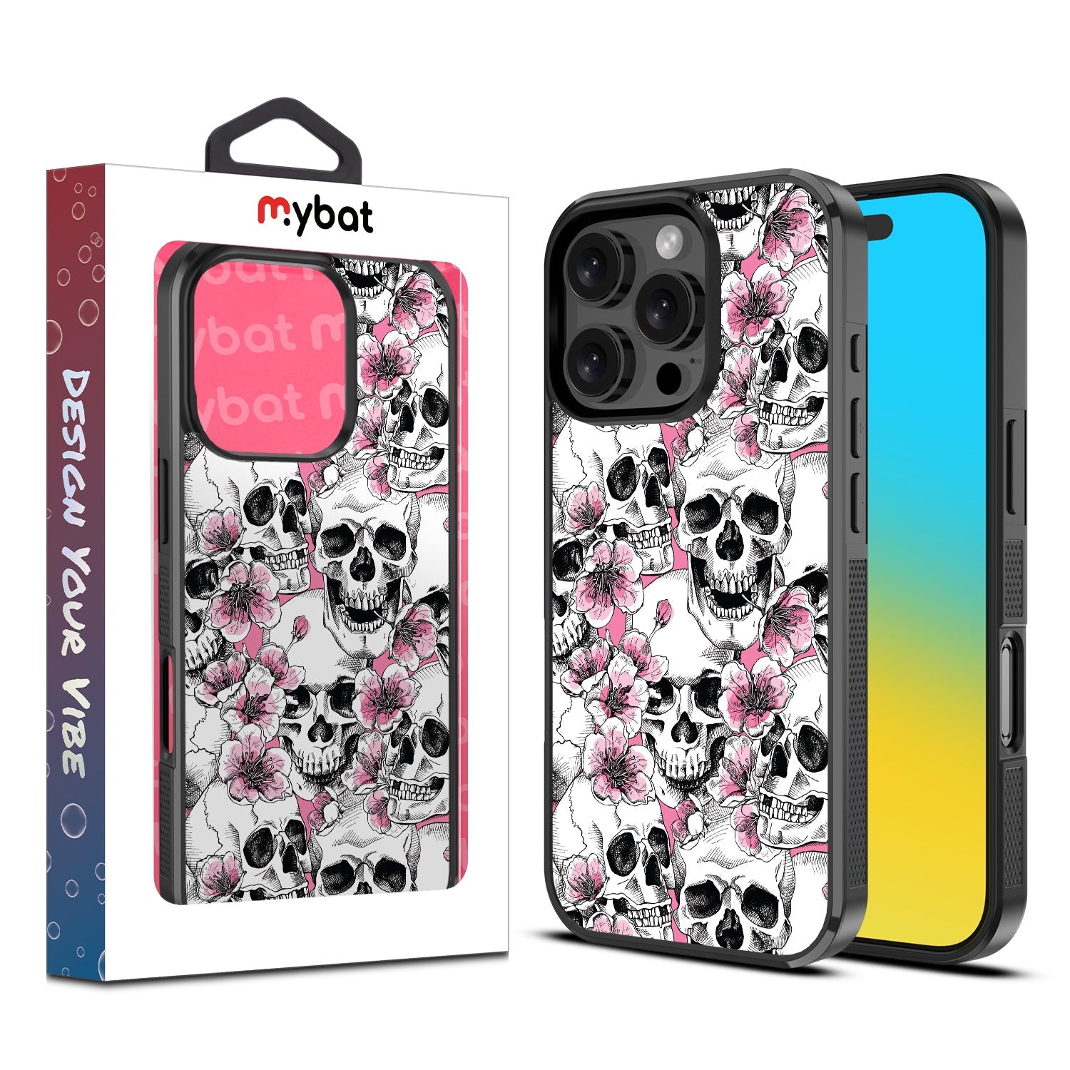 MyBat Design Lab Series Case for Apple iPhone 16 Pro - Death Blooms