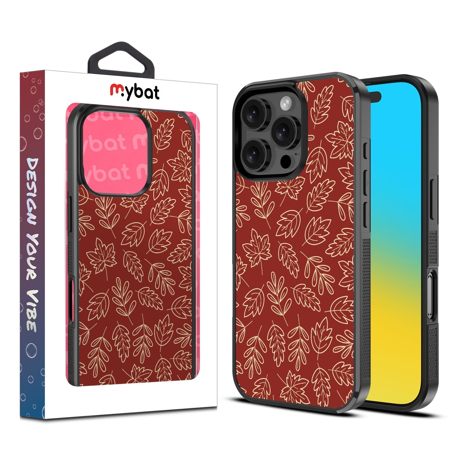 MyBat Design Lab Series Case for Apple iPhone 16 Pro - Leaf Lines