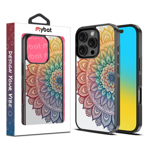 MyBat Design Lab Series Case for Apple iPhone 16 Pro - Rainbow Mandala - MIP16PCSLESM457-1.jpg
