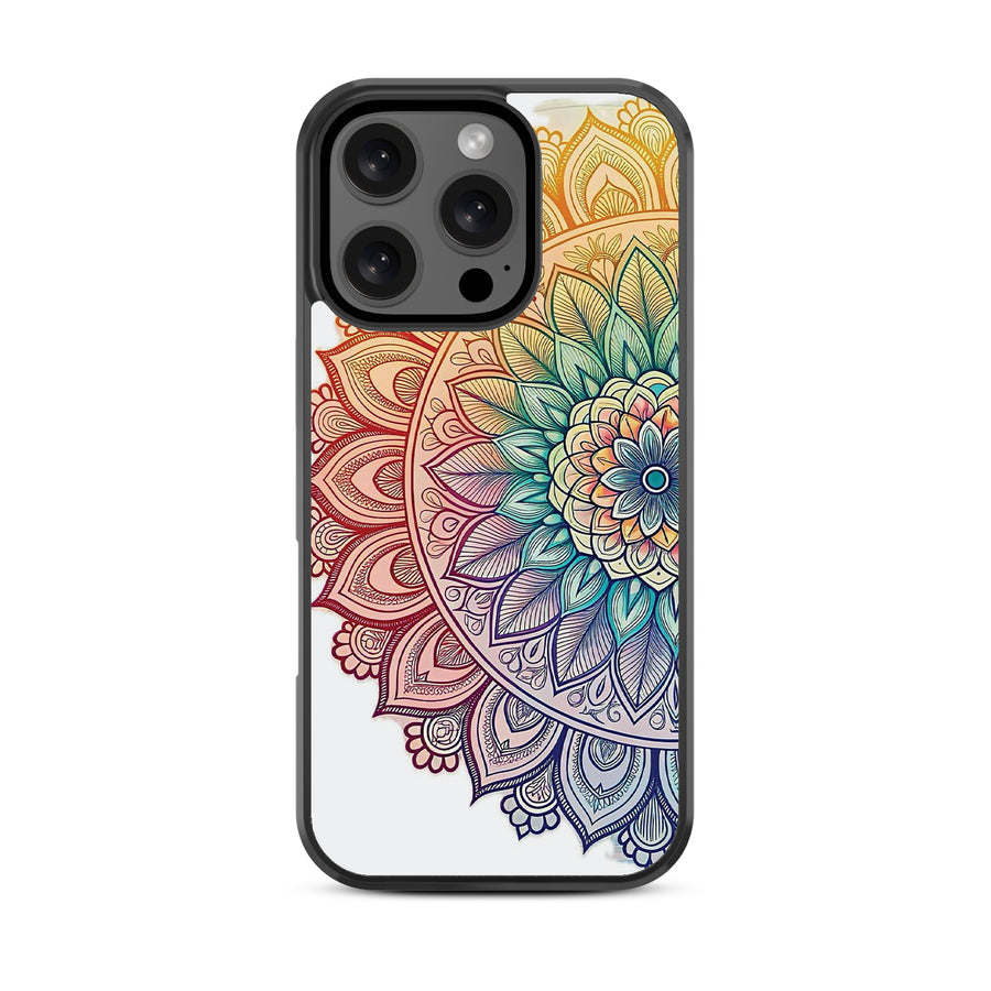 MyBat Design Lab Series Case for Apple iPhone 16 Pro - Rainbow Mandala - MIP16PCSLESM457-3.jpg