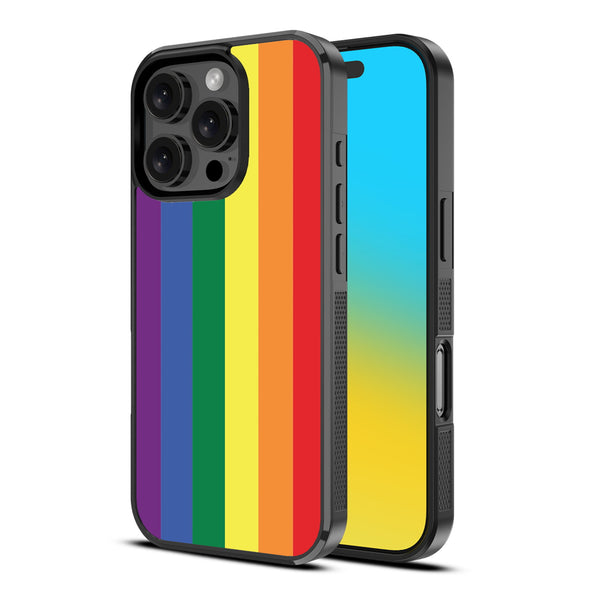 MyBat Design Lab Series Case for Apple iPhone 16 Pro - Rainbow Stripes - MIP16PCSLESM459-2.jpg