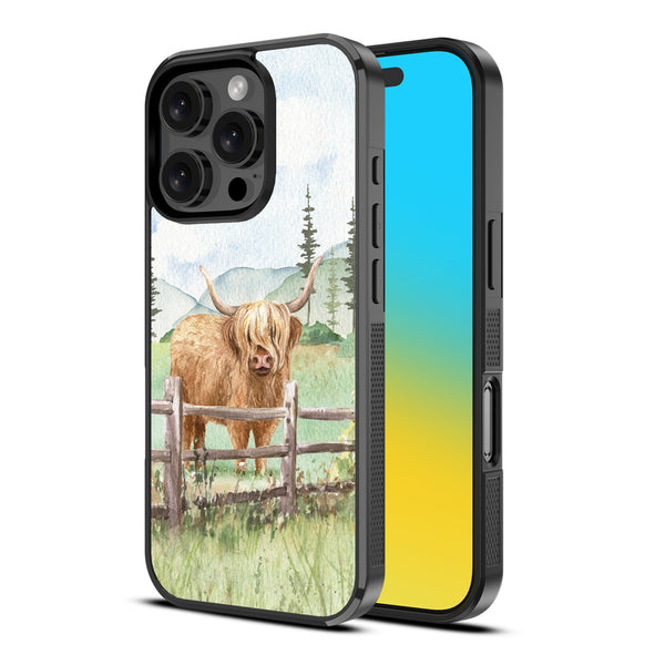 MyBat Design Lab Series Case for Apple iPhone 16 Pro - Highland Cow - MIP16PCSLESM470-2.jpg