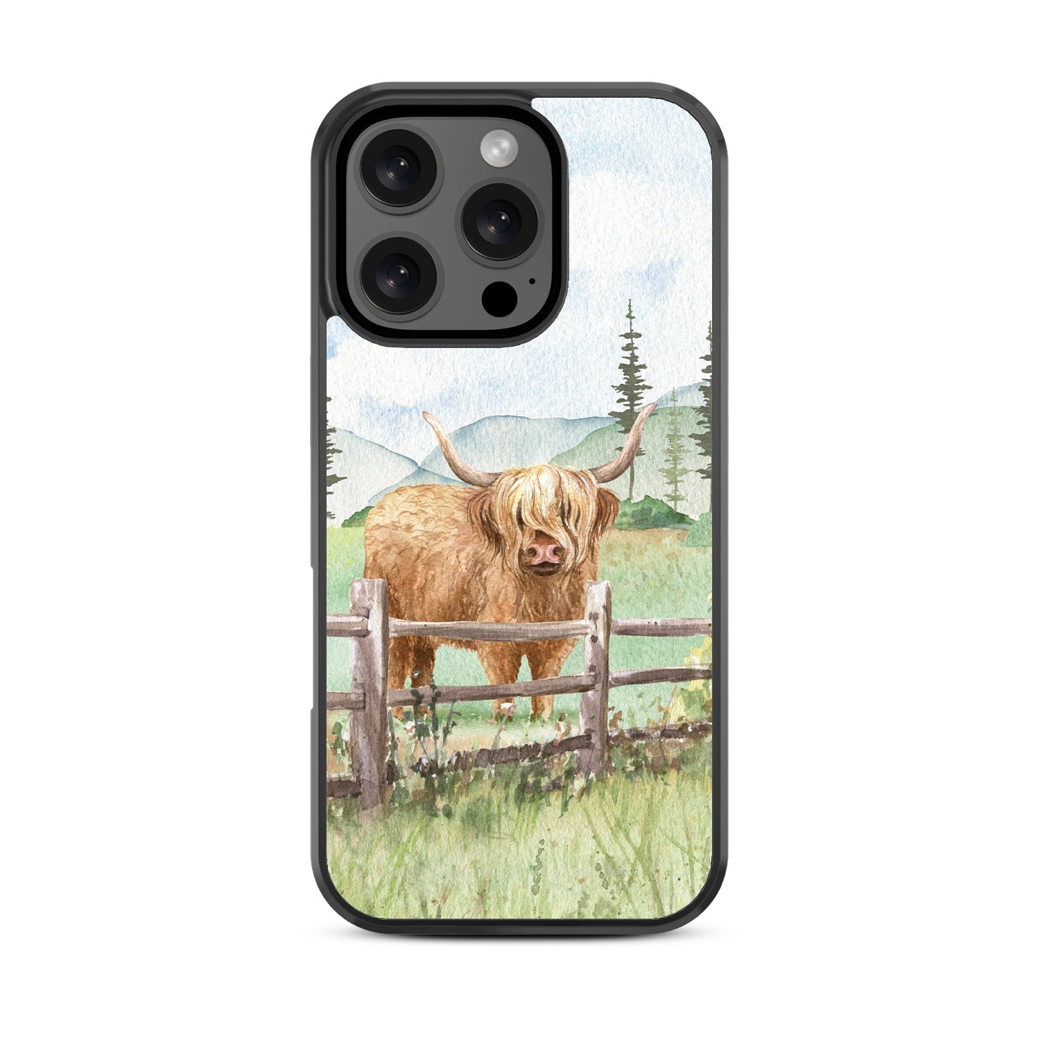 MyBat Design Lab Series Case for Apple iPhone 16 Pro - Highland Cow