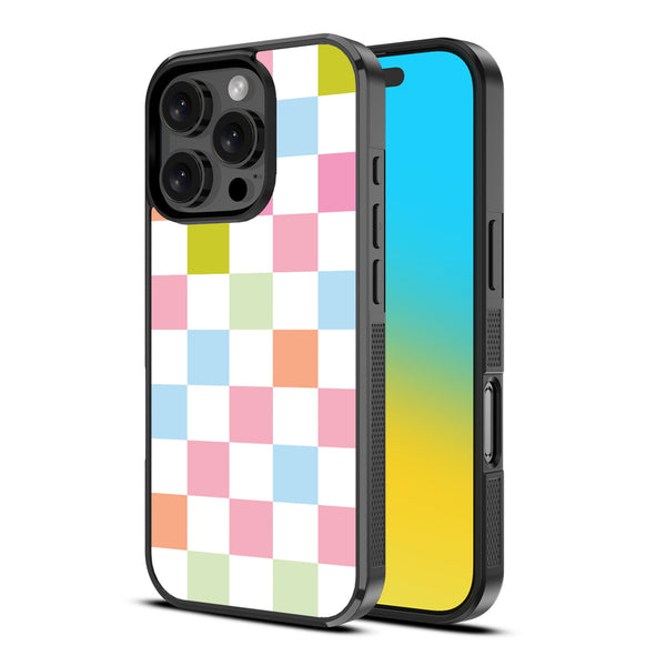 MyBat Design Lab Series Case for Apple iPhone 16 Pro - Pastel Check - MIP16PCSLESM480-2.jpg