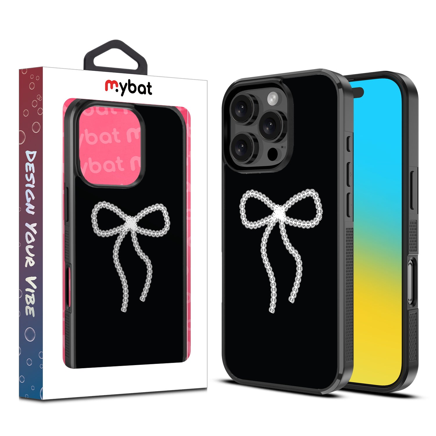 MyBat Design Lab Series Case for Apple iPhone 16 Pro - Classic Coquette