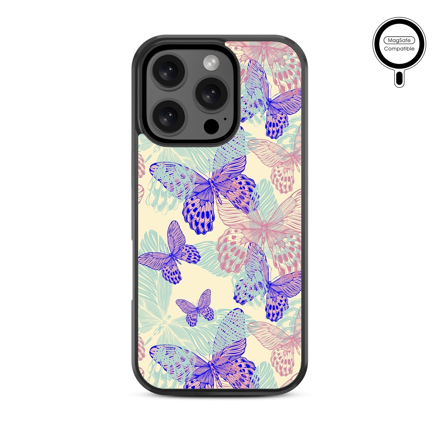 MyBat Design Lab Series MagSafe Case for Apple iPhone 16 Pro - Butterflies