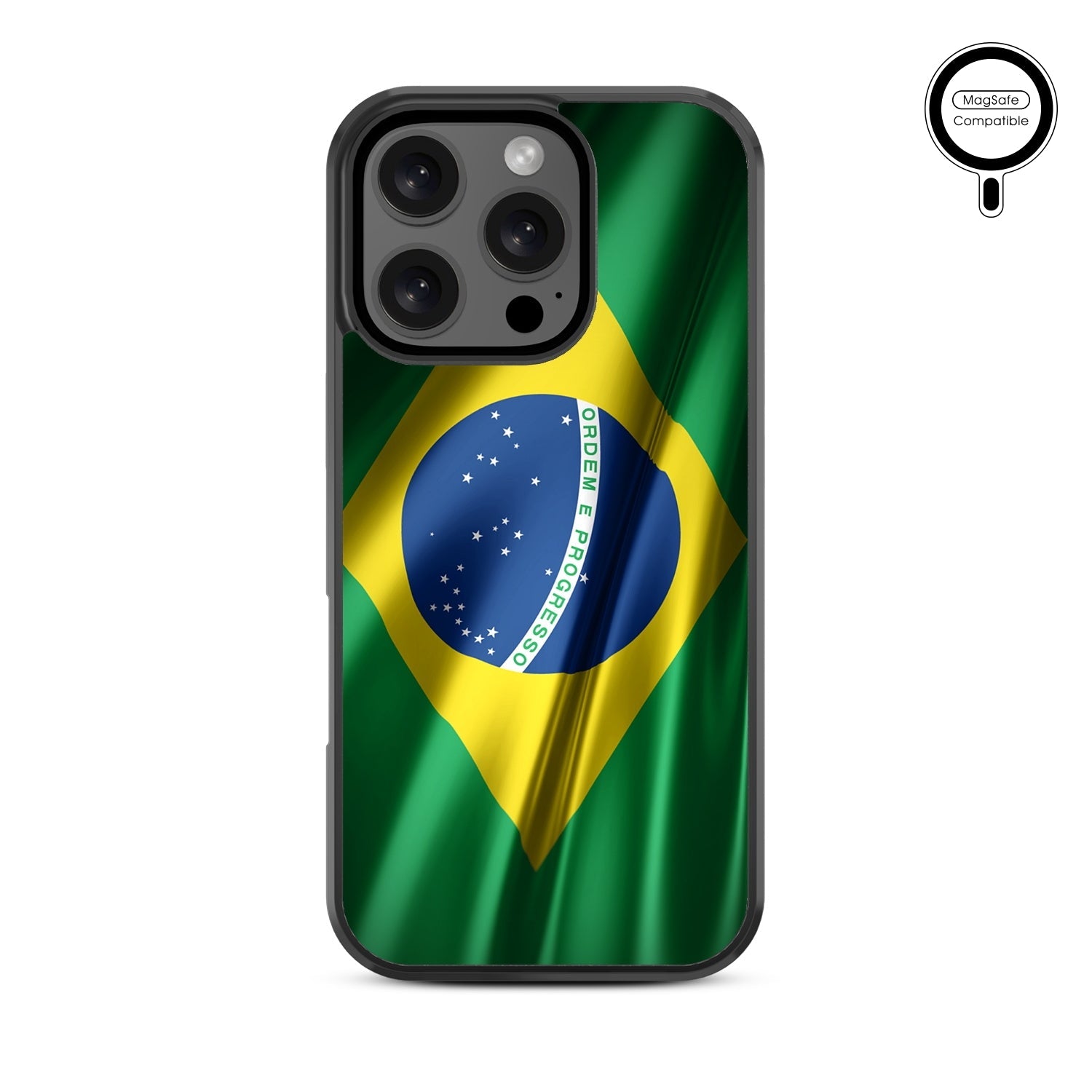MyBat Design Lab Series MagSafe Case for Apple iPhone 16 Pro - Brazilian Flag