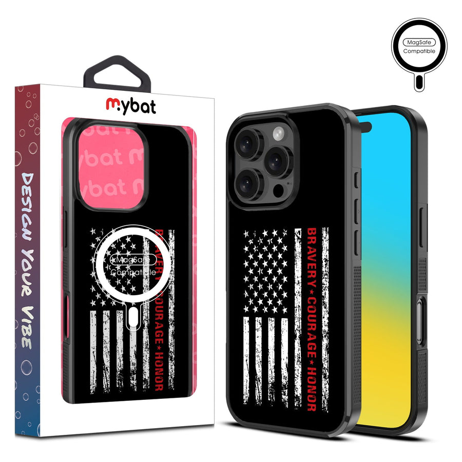 MyBat Design Lab Series MagSafe Case for Apple iPhone 16 Pro - Firefighter Flag