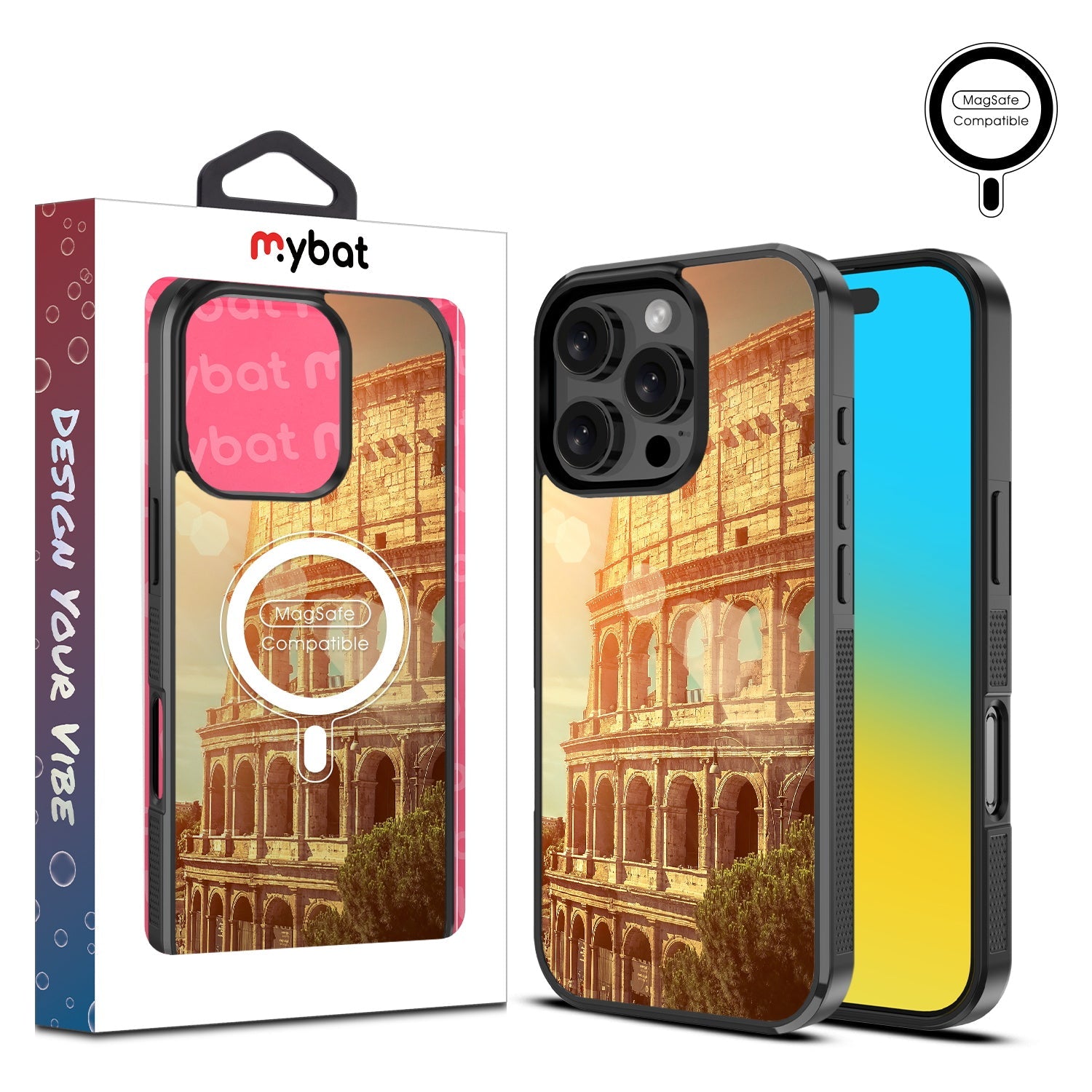 MyBat Design Lab Series MagSafe Case for Apple iPhone 16 Pro - Roman Colosseum
