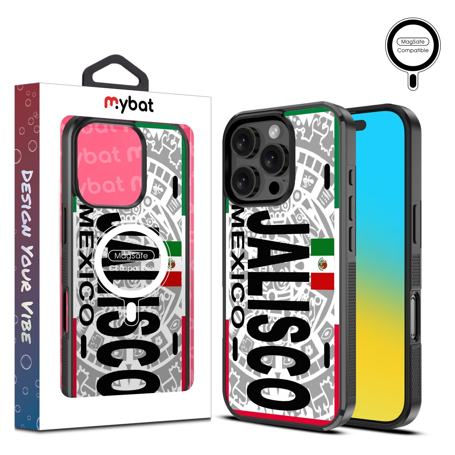 MyBat Design Lab Series MagSafe Case for Apple iPhone 16 Pro - Jalisco Azteca