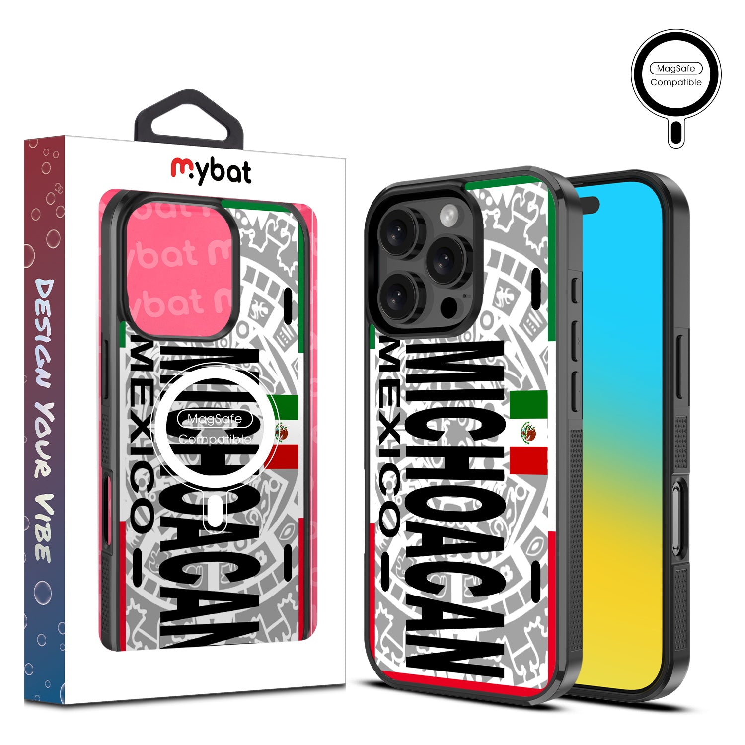 MyBat Design Lab Series MagSafe Case for Apple iPhone 16 Pro - Michoacan Azteca