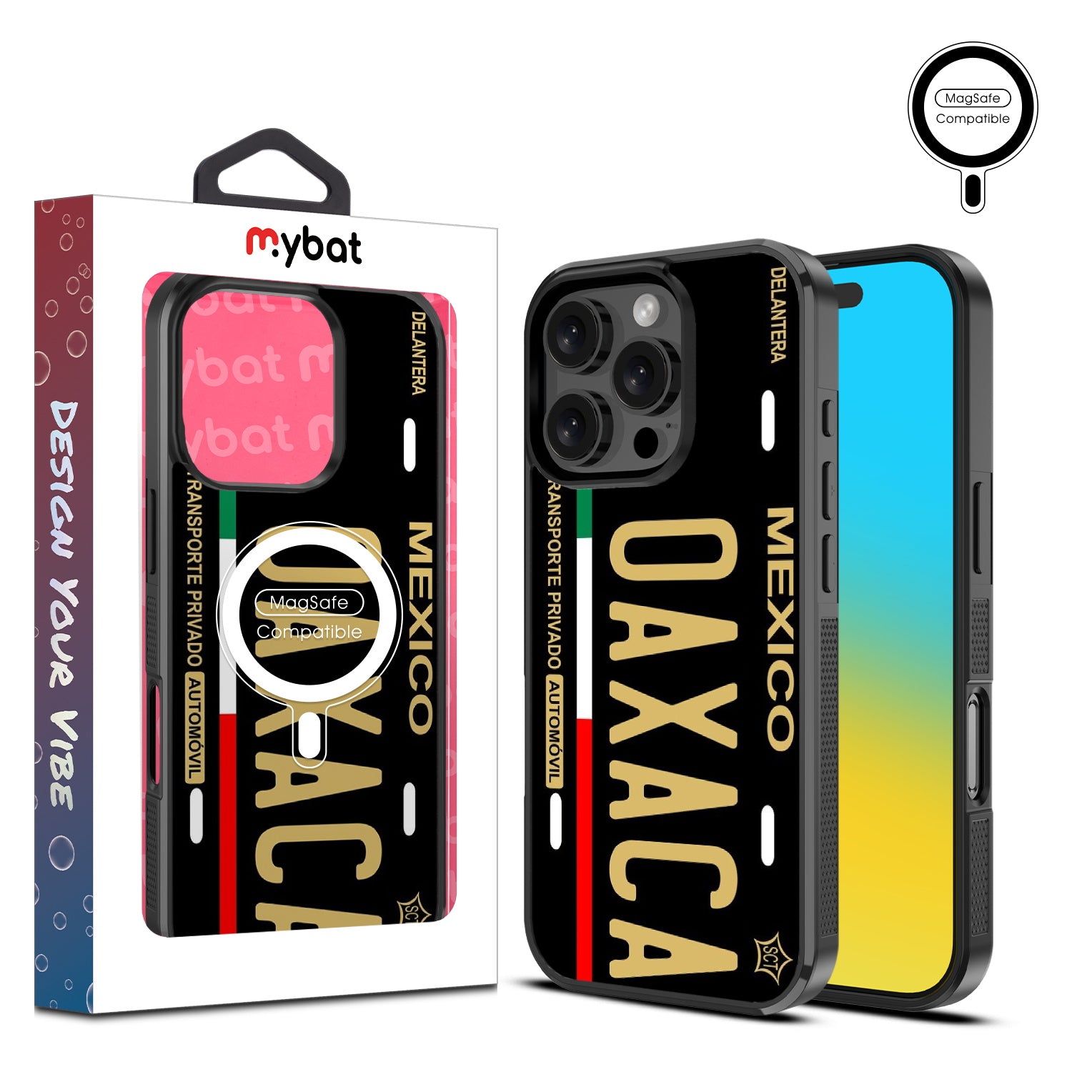 MyBat Design Lab Series MagSafe Case for Apple iPhone 16 Pro - Oaxaca Black