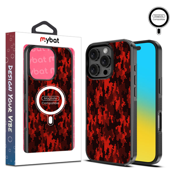 MyBat Design Lab Series MagSafe Case for Apple iPhone 16 Pro - Red Digital Camouflage - MIP16PCSLESMSM086-1.jpg