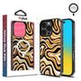 MyBat Design Lab Series MagSafe Case for Apple iPhone 16 Pro - Groovy Golden Swirls