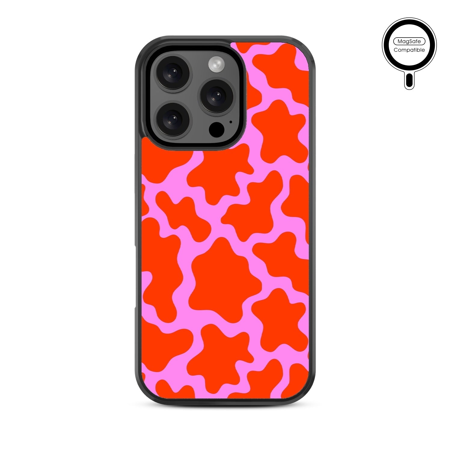MyBat Design Lab Series MagSafe Case for Apple iPhone 16 Pro - Pink Retro Splashes