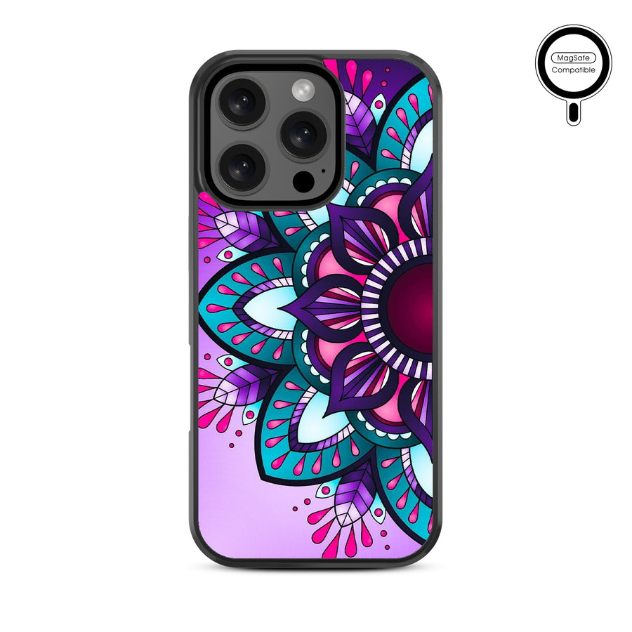 MyBat Design Lab Series MagSafe Case for Apple iPhone 16 Pro - Flower Mandala - MIP16PCSLESMSM112-3.jpg
