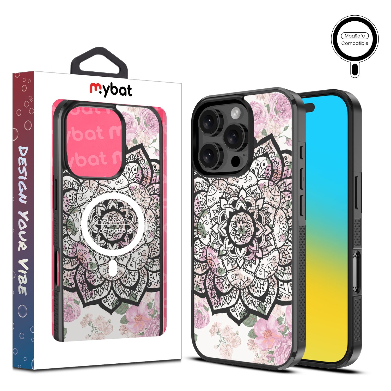 MyBat Design Lab Series MagSafe Case for Apple iPhone 16 Pro - Mandala