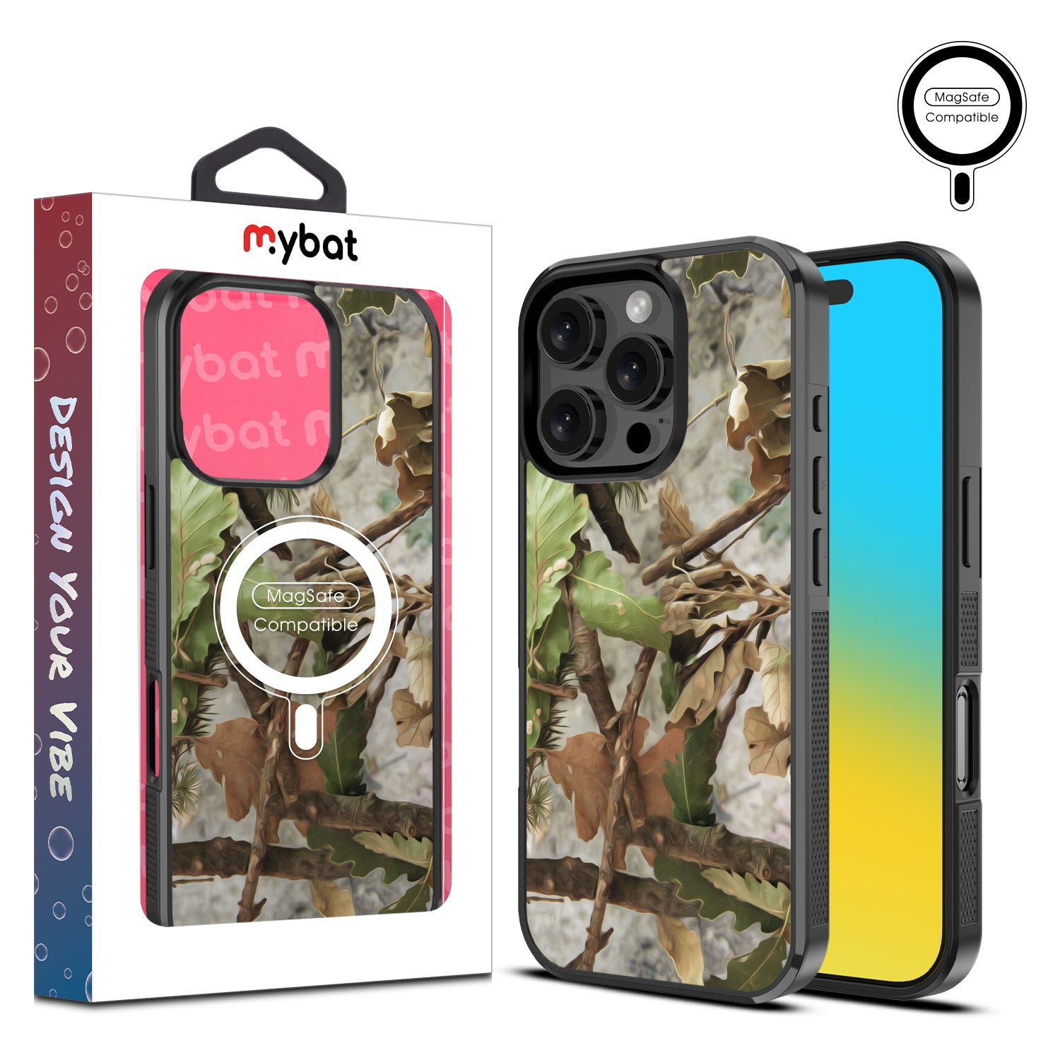 MyBat Design Lab Series MagSafe Case for Apple iPhone 16 Pro - Forest Camouflage