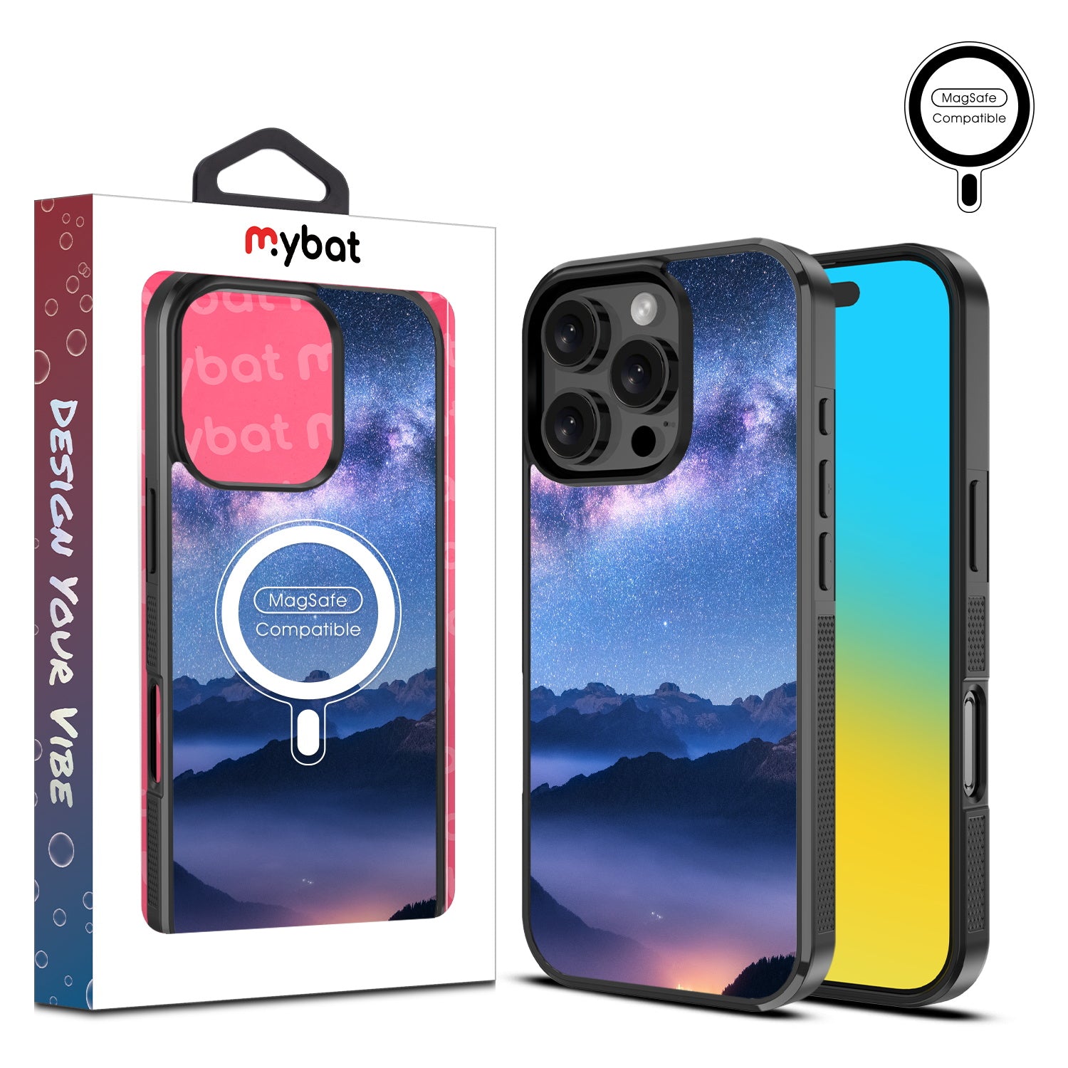 MyBat Design Lab Series MagSafe Case for Apple iPhone 16 Pro - Celestial Mountains