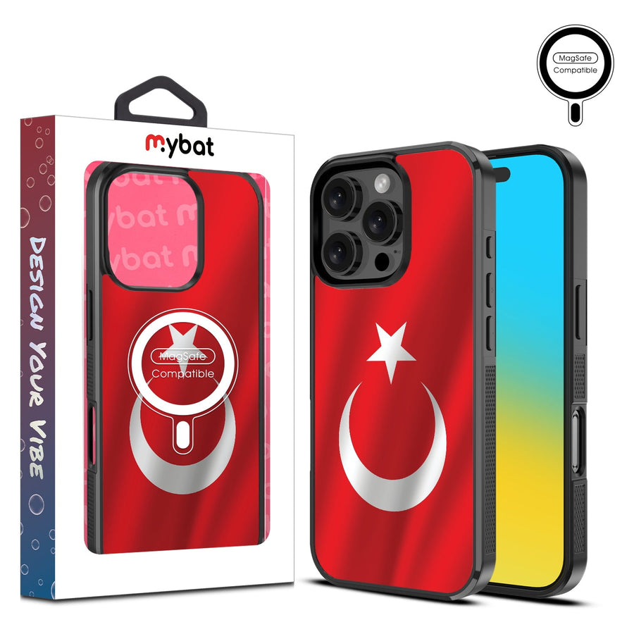 MyBat Design Lab Series MagSafe Case for Apple iPhone 16 Pro - Turkey Flag