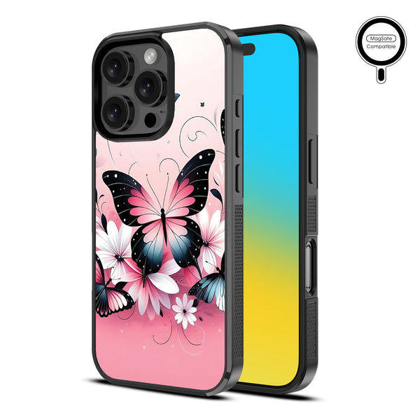 MyBat Design Lab Series MagSafe Case for Apple iPhone 16 Pro - Butterfly Bouquet - MIP16PCSLESMSM184-2.jpg