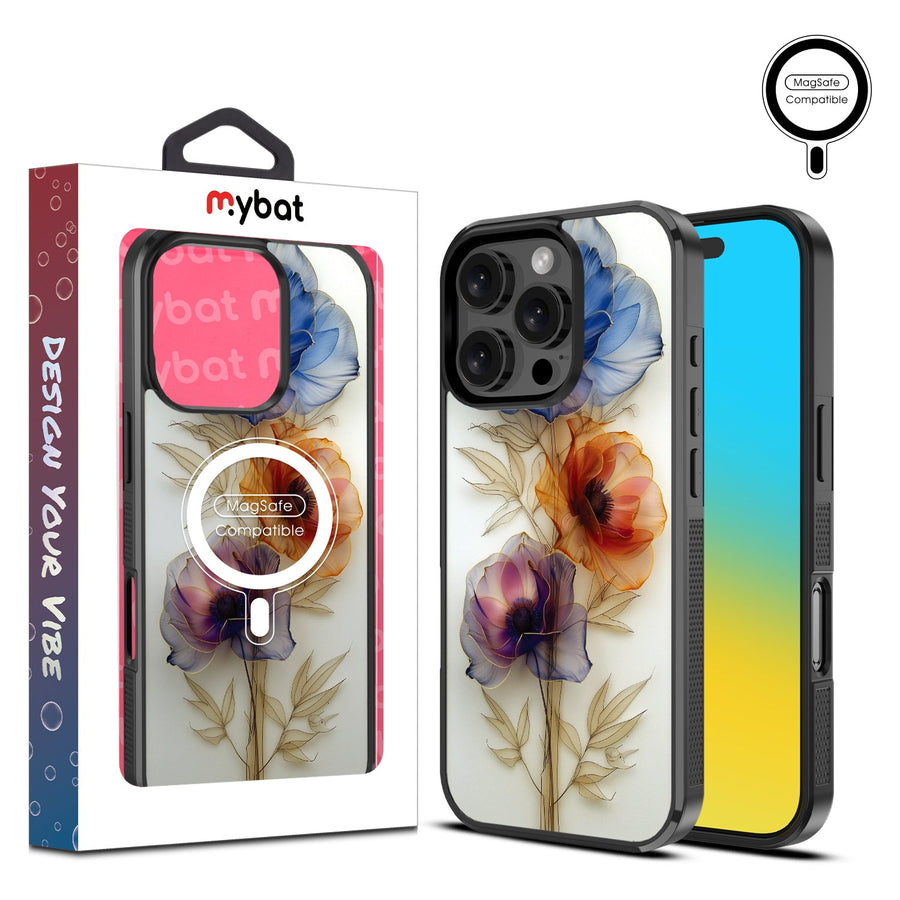 MyBat Design Lab Series MagSafe Case for Apple iPhone 16 Pro - Pressed Flowers