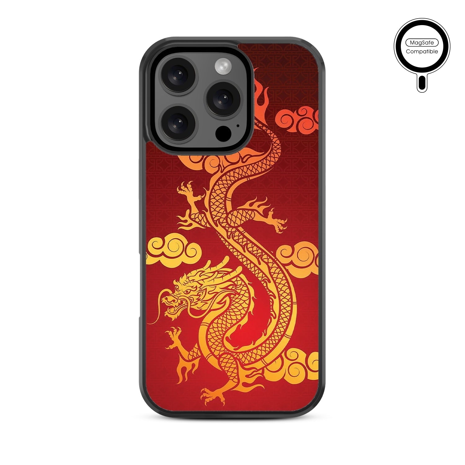 MyBat Design Lab Series MagSafe Case for Apple iPhone 16 Pro - Golden Dragon