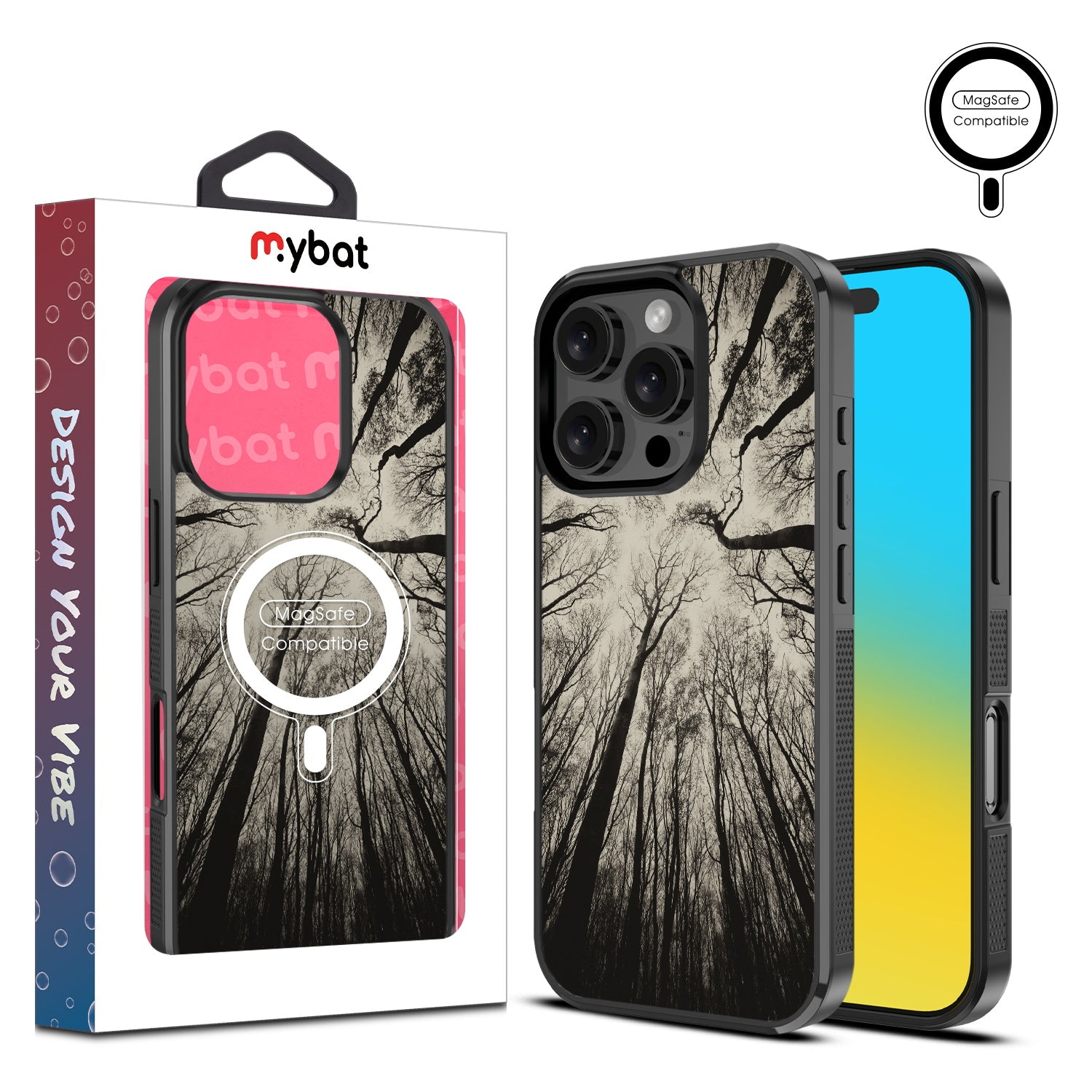 MyBat Design Lab Series MagSafe Case for Apple iPhone 16 Pro - Spooky Forest