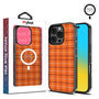 MyBat Design Lab Series MagSafe Case for Apple iPhone 16 Pro - Pumpkin Plaid