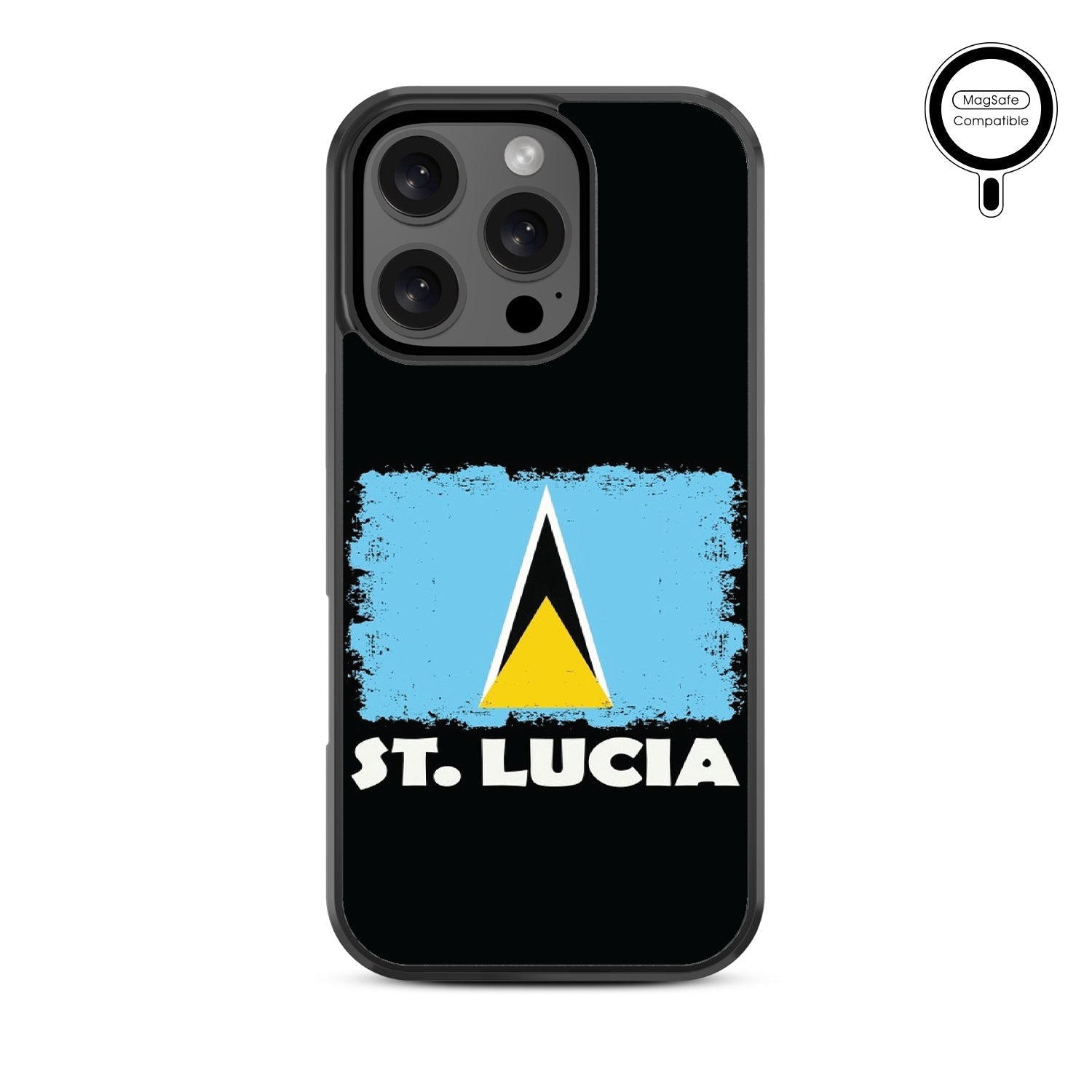 MyBat Design Lab Series MagSafe Case for Apple iPhone 16 Pro - St. Lucia Flag