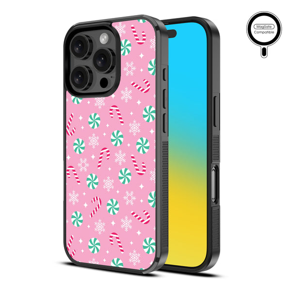 MyBat Design Lab Series MagSafe Case for Apple iPhone 16 Pro - Peppermint Swirl - MIP16PCSLESMSM272-2.jpg