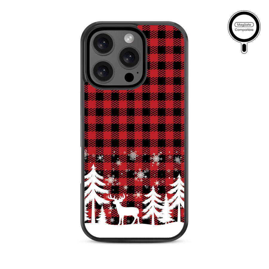 MyBat Design Lab Series MagSafe Case for Apple iPhone 16 Pro - Reindeer Flannel - MIP16PCSLESMSM276-3.jpg
