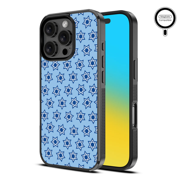 MyBat Design Lab Series MagSafe Case for Apple iPhone 16 Pro - Star of David - MIP16PCSLESMSM279-2.jpg