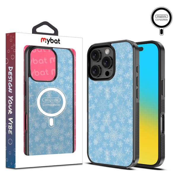 MyBat Design Lab Series MagSafe Case for Apple iPhone 16 Pro - Blue Snowflakes - MIP16PCSLESMSM283-1.jpg
