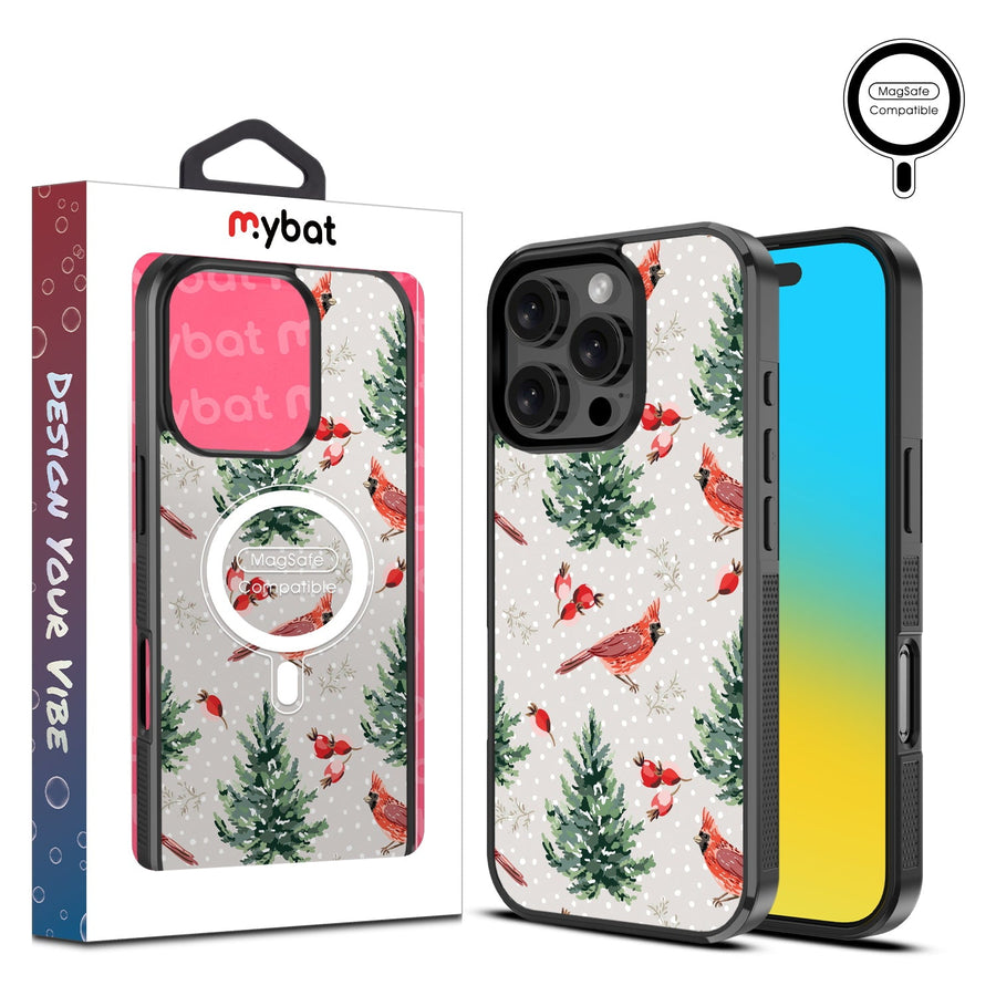 MyBat Design Lab Series MagSafe Case for Apple iPhone 16 Pro - Winter Cardinals