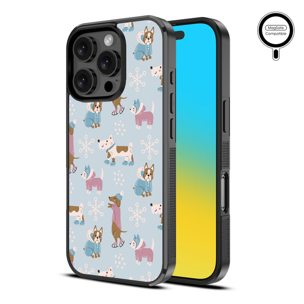 MyBat Design Lab Series MagSafe Case for Apple iPhone 16 Pro - Puppy Snow Play - MIP16PCSLESMSM299-2.jpg